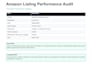 audit your amazon listing for SEO, images, copy and conversion